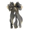 Blue Grey Cat Ribbon Collar Large Metallic Knotbow Dog Pet Scarf Lace Pet Necktie Necklace Collar