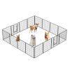 Dog Pens Outdoor 32" Height Foldable 16 Panels Heavy Duty Metal Portable Dog Playpen Indoor Anti-Rust Exercise Dog Fence with Doors for Large/Medium/S