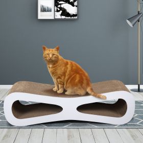 Cat-eyed Cat Scratcher and Lounge, Protect Furniture, Functional, Original Wood Color