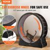 VEVOR Cat Exercise Wheel, Large Cat Treadmill Wheel for Indoor Cats, 43.3 inch Cat Running Wheel with Detachable Carpet and Cat Teaser for Running/Wal