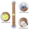 Pet Life 'Stick N' Claw' Sisal Rope and Toy Suction Cup Stick Shaped Cat Scratcher