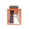 Chicken Coop Wooden Bunny Rabbit Hutch; Outdoor Large Hen Cage with Ventilation Door; Removable Tray & Ramp Garden Backyard Pet House Chicken Nesting