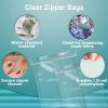 Pack of 1000 Clear Zipper Bags 9 x 12. Seal Top Polyethylene Bags 9x12. Thickness 1.25 mil. Plastic Poly Bags for Packing and Storing. Ideal for Indus