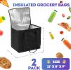 Bla—Åk Insulated Shopping Bags 11' x 8' x 9' Insulated Grocery Bag Pack of 2 Insulated Food Delivery Bag 11x8x9 Heavy Duty Insulated Bag for Grocery S