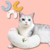 Cat Pillow, Small Pillow for Cat, Cat Blankets for Indoor, Pet Toy, Small Banana Donut Bed for Pets, Little Pillow for Cats No Heating Pad, Real Littl