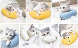 Cat Pillow, Small Pillow for Cat, Cat Blankets for Indoor, Pet Toy, Small Banana Donut Bed for Pets, Little Pillow for Cats No Heating Pad, Real Littl