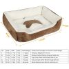 Pet Dog Bed Soft Warm Fleece Puppy Cat Bed Dog Cozy Nest Sofa Bed Cushion Mat S Size